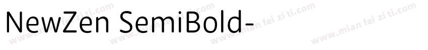 NewZen SemiBold字体转换